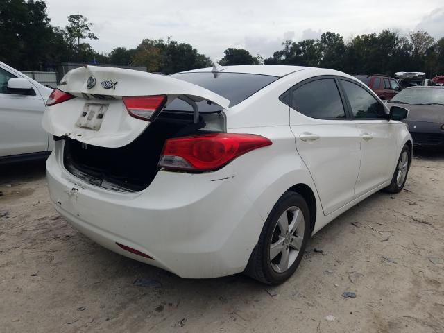 5NPDH4AE9DH305808 - 2013 HYUNDAI ELANTRA GLS WHITE photo 4