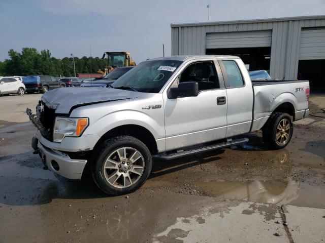 1FTFX1EF8EFB73360 - 2014 FORD F150 SUPER CAB SILVER photo 1