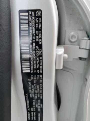 ZASPAKBN7K7C31267 - 2019 ALFA ROMEO STELVIO TI WHITE photo 13