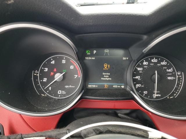 ZASPAKBN7K7C31267 - 2019 ALFA ROMEO STELVIO TI WHITE photo 9