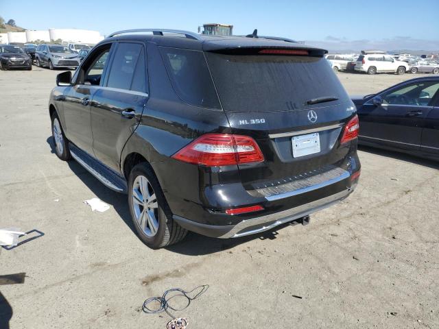 4JGDA5HB8FA522374 - 2015 MERCEDES-BENZ ML 350 4MATIC BLACK photo 2