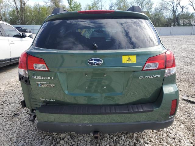 4S4BRCCC6B3361381 - 2011 SUBARU OUTBACK 2.5I PREMIUM GREEN photo 6