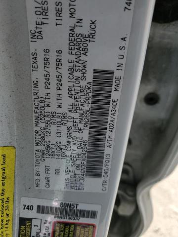 5TFJX4GN3FX042946 - 2015 TOYOTA TACOMA DOUBLE CAB PRERUNNER WHITE photo 12