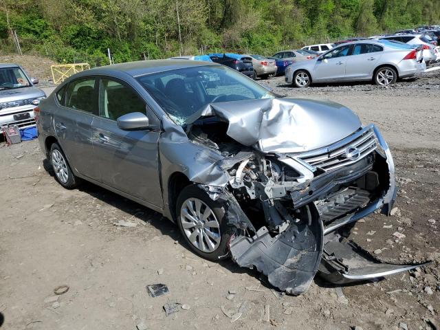 3N1AB7AP0EY263348 - 2014 NISSAN SENTRA S GRAY photo 4