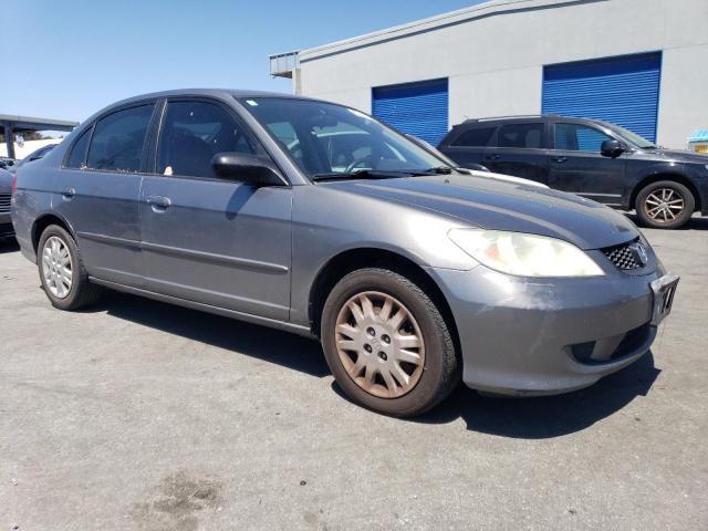 2HGES166X5H532684 - 2005 HONDA CIVIC LX GRAY photo 4