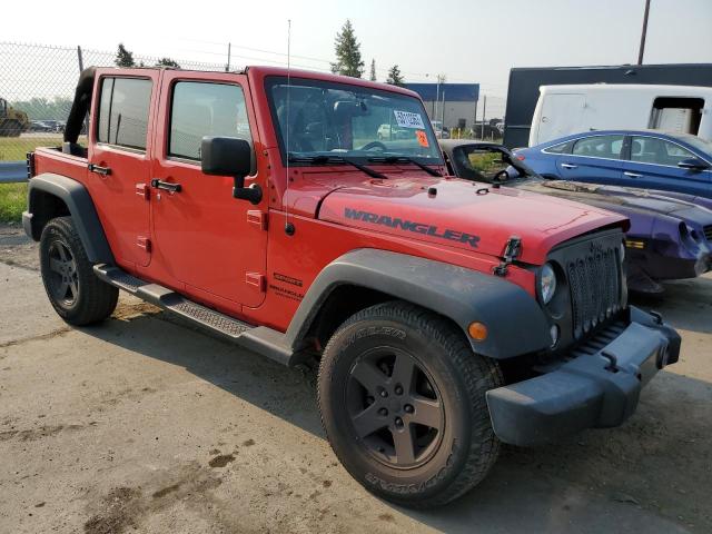 1C4BJWDG0GL167953 - 2016 JEEP WRANGLER U SPORT RED photo 4