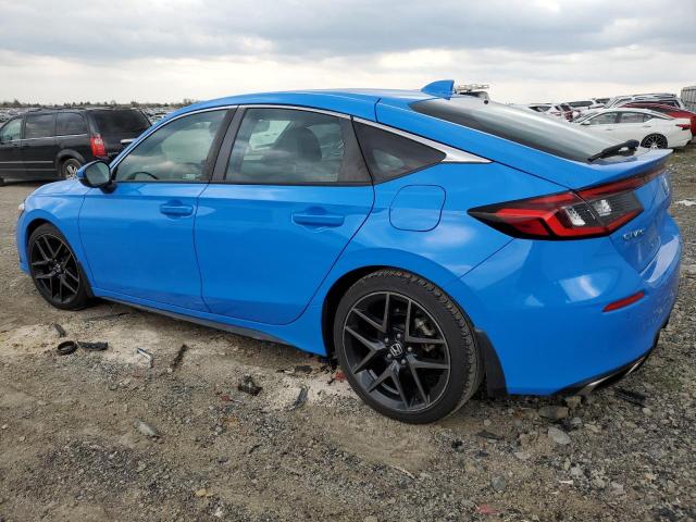 19XFL1H86NE003792 - 2022 HONDA CIVIC SPORT TOURING BLUE photo 2