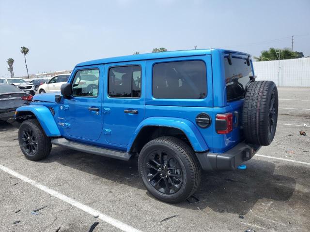 1C4JJXP64PW651353 - 2023 JEEP WRANGLER SAHARA 4XE BLUE photo 2