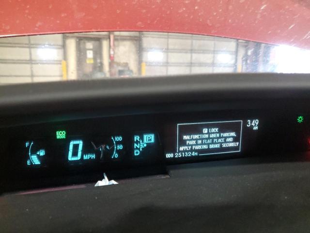 JTDKN3DU9D1650809 - 2013 TOYOTA PRIUS 红色 照片 9