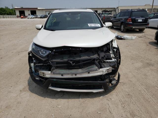 5J6RW2H89HL063355 - 2017 HONDA CR-V EXL WHITE photo 5