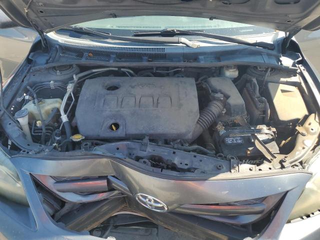 2T1BU4EE1BC608580 - 2011 TOYOTA COROLLA BASE GRAY photo 11