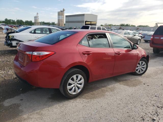 5YFBURHEXEP086254 - 2014 TOYOTA COROLLA L RED photo 3