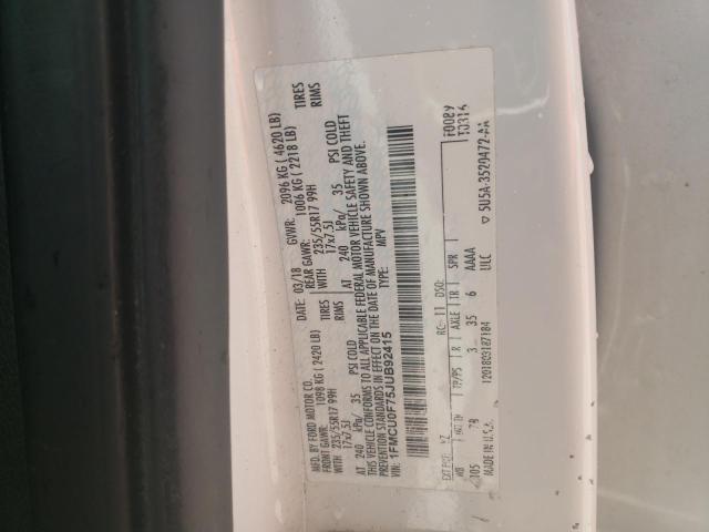 1FMCU0F75JUB92415 - 2018 FORD ESCAPE S Ağ foto 13