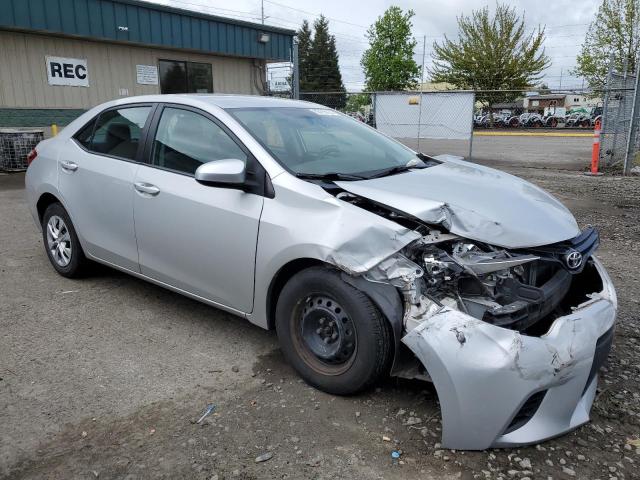 2T1BURHEXFC334326 - 2015 TOYOTA COROLLA L SILVER photo 4