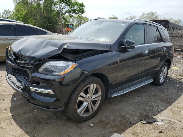 4JGDA5HB2EA362877 - 2014 MERCEDES-BENZ ML 350 4MATIC BLACK photo 1