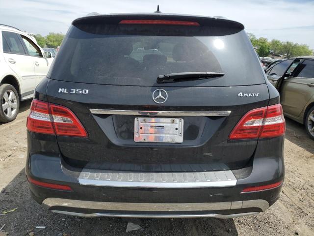 4JGDA5HB2EA362877 - 2014 MERCEDES-BENZ ML 350 4MATIC BLACK photo 6