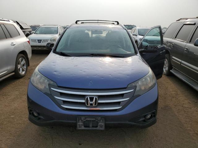 2HKRM4H79DH668067 - 2013 HONDA CR-V EXL BLUE photo 5