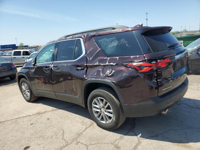 1GNERGKW3NJ139103 - 2022 CHEVROLET TRAVERSE LT BURGUNDY photo 2