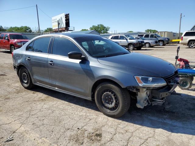 3VW2K7AJ4EM377984 - 2014 VOLKSWAGEN JETTA BASE GRAY photo 4