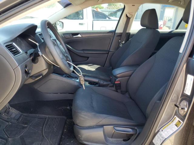 3VW2K7AJ4EM377984 - 2014 VOLKSWAGEN JETTA BASE GRAY photo 7