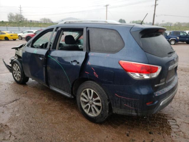 5N1AR2MM8DC644400 - 2013 NISSAN PATHFINDER S BLUE photo 2