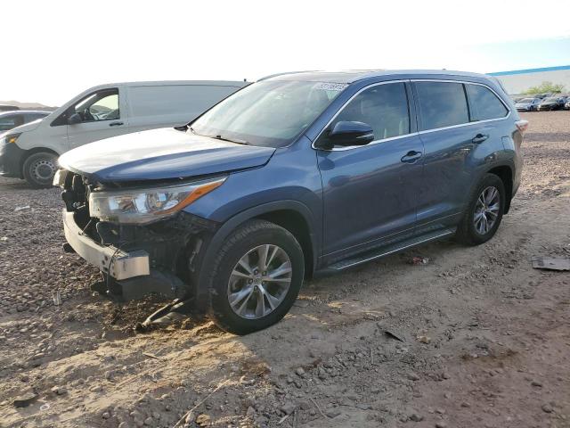 5TDJKRFH1FS086134 - 2015 TOYOTA HIGHLANDER XLE 蓝色 照片 1