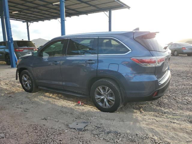 5TDJKRFH1FS086134 - 2015 TOYOTA HIGHLANDER XLE 蓝色 照片 2