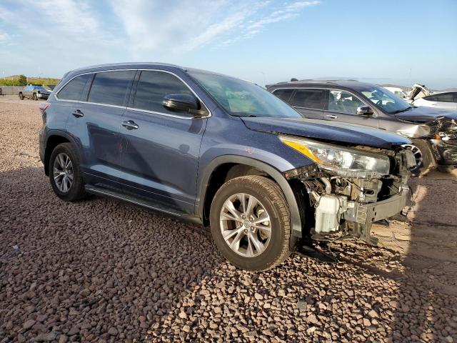 5TDJKRFH1FS086134 - 2015 TOYOTA HIGHLANDER XLE 蓝色 照片 4