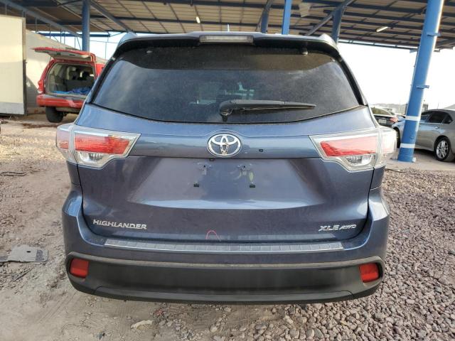 5TDJKRFH1FS086134 - 2015 TOYOTA HIGHLANDER XLE 蓝色 照片 6
