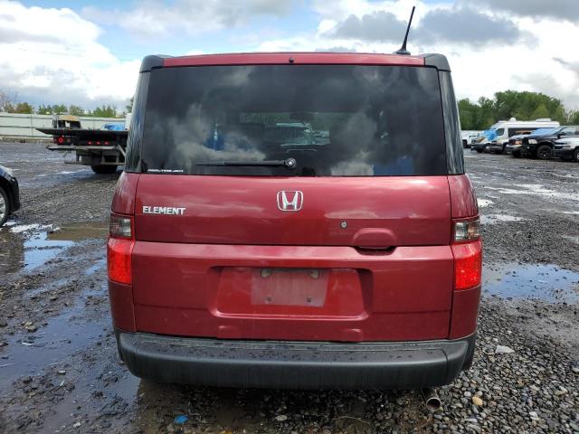 5J6YH27777L014863 - 2007 HONDA ELEMENT EX BURGUNDY photo 6