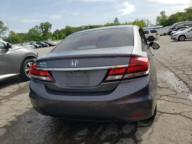 2HGFB2F96FH538763 - 2015 HONDA CIVIC EXL ნაცრისფერი ფოტო 6