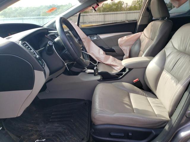 2HGFB2F96FH538763 - 2015 HONDA CIVIC EXL ნაცრისფერი ფოტო 7