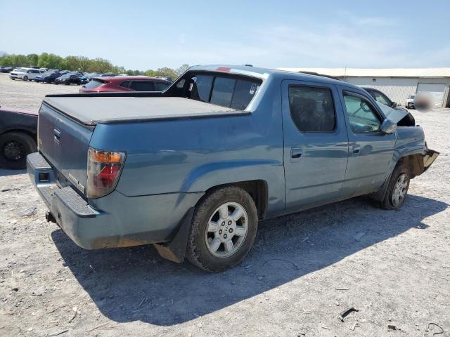 2HJYK165X7H512162 - 2007 HONDA RIDGELINE RTL Mavi foto 3