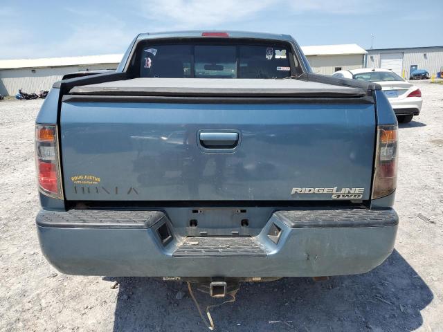 2HJYK165X7H512162 - 2007 HONDA RIDGELINE RTL Mavi foto 6