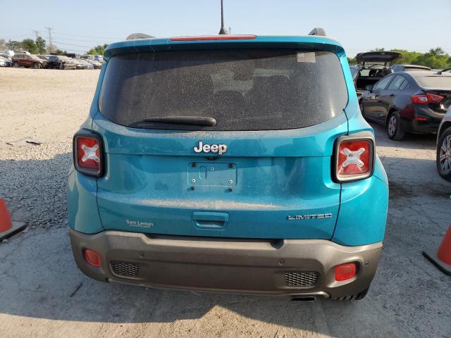 ZACNJAD17LPK87814 - 2020 JEEP RENEGADE LIMITED TEAL photo 6