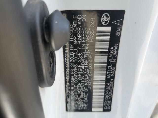 JTKDE167160143571 - 2006 TOYOTA SCION TC 白色 照片 12