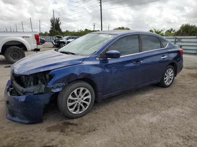 3N1AB7AP7JY293120 - 2018 NISSAN SENTRA S BLUE photo 1