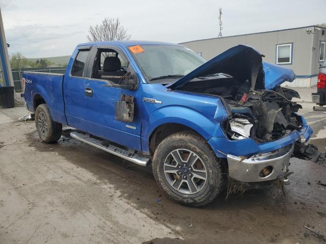 1FTFX1ET5BFC48114 - 2011 FORD F150 SUPER CAB BLUE photo 4