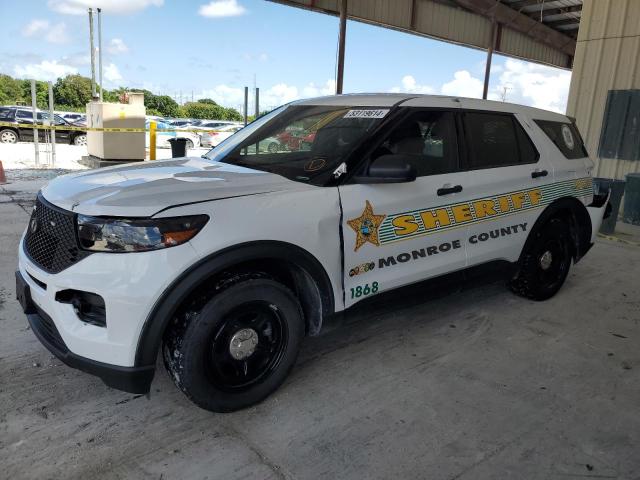 1FM5K8AB8NGB45800 - 2022 FORD EXPLORER POLICE INTERCEPTOR 白色 照片 1