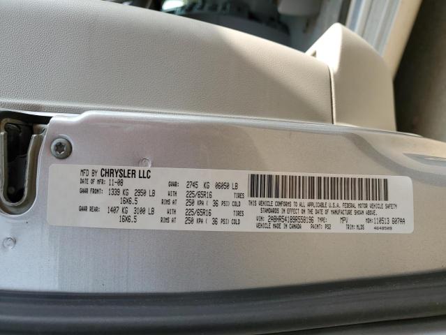 2A8HR54189R558196 - 2009 CHRYSLER TOWN & COU TOURING 银色 照片 13