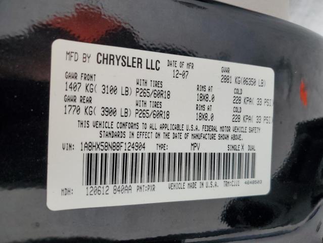 1A8HX58N88F124904 - 2008 CHRYSLER ASPEN LIMITED 黑色 照片 13