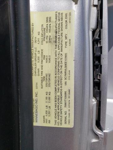 3C7WRVLG9EE122895 - 2014 RAM PROMASTER 3500 STANDARD Silber Foto 10