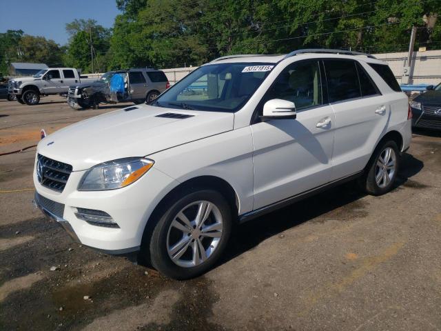 4JGDA5HB6FA455631 - 2015 MERCEDES-BENZ ML 350 4MATIC WHITE photo 1