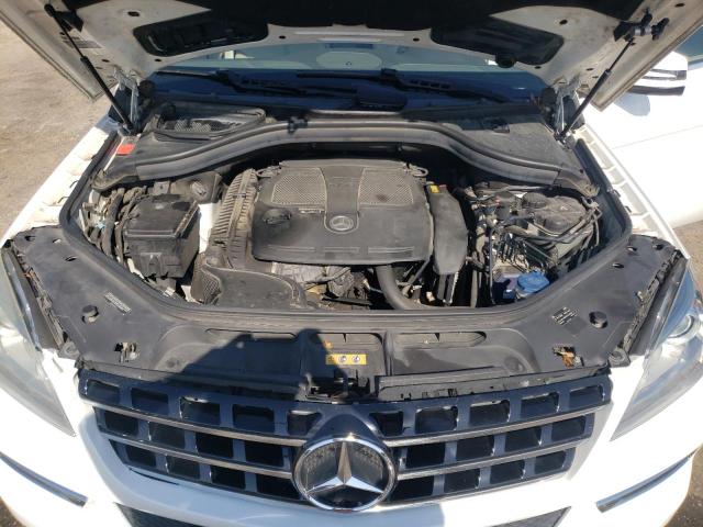 4JGDA5HB6FA455631 - 2015 MERCEDES-BENZ ML 350 4MATIC WHITE photo 12