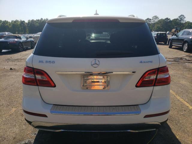 4JGDA5HB6FA455631 - 2015 MERCEDES-BENZ ML 350 4MATIC WHITE photo 6