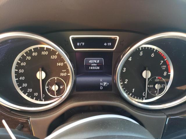 4JGDA5HB6FA455631 - 2015 MERCEDES-BENZ ML 350 4MATIC WHITE photo 9