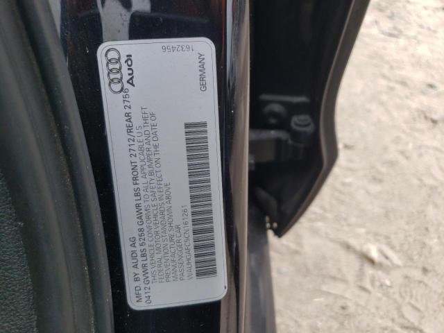 WAUHGAFC5CN161261 - 2012 AUDI A6 PRESTIGE შავი ფოტო 12