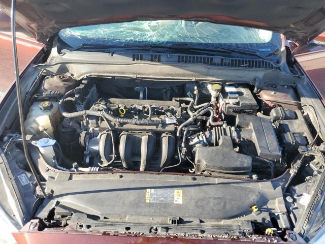 3FA6P0G73FR111634 - 2015 FORD FUSION S MAROON photo 11