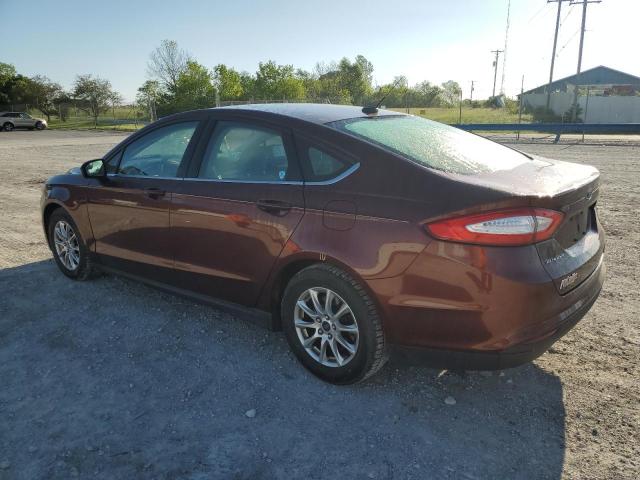 3FA6P0G73FR111634 - 2015 FORD FUSION S MAROON photo 2