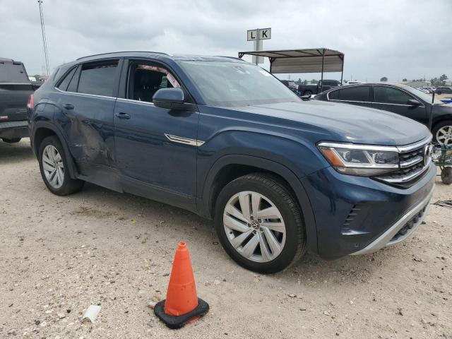 1V2JC2CA8MC200588 - 2021 VOLKSWAGEN ATLAS CROS SE Синий фото 4